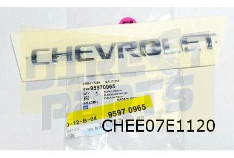 Chevrolet-Daewoo Spark (2/10-2/15) embleem tekst "Chevrolet", Auto-onderdelen, Verzenden, -, Nieuw, -