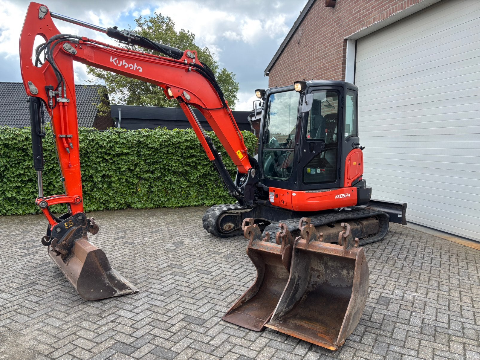Kubota KX057-4 minigraver graafmachine Sloop/Sorteer A/C, Enlèvement