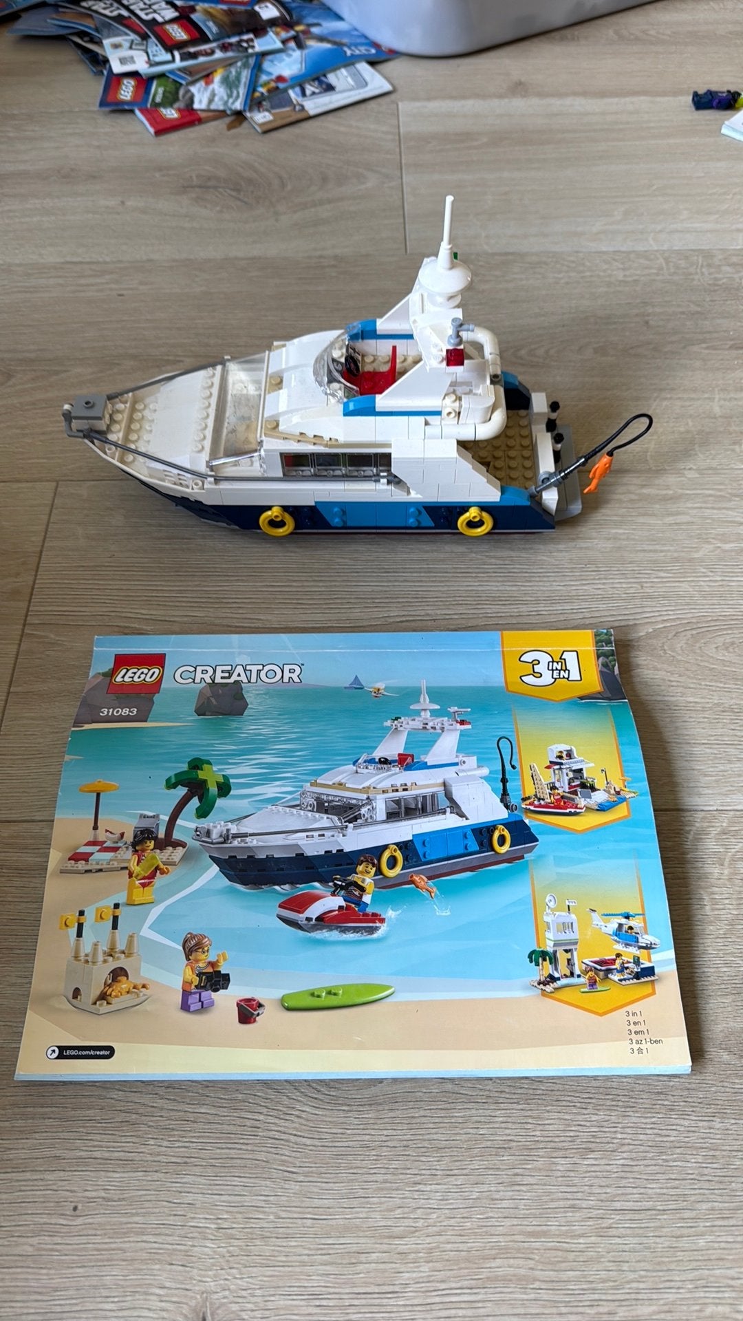 Lego creator - boot 31083, Lego, Ophalen of Verzenden, Zo goed als nieuw, Compleet