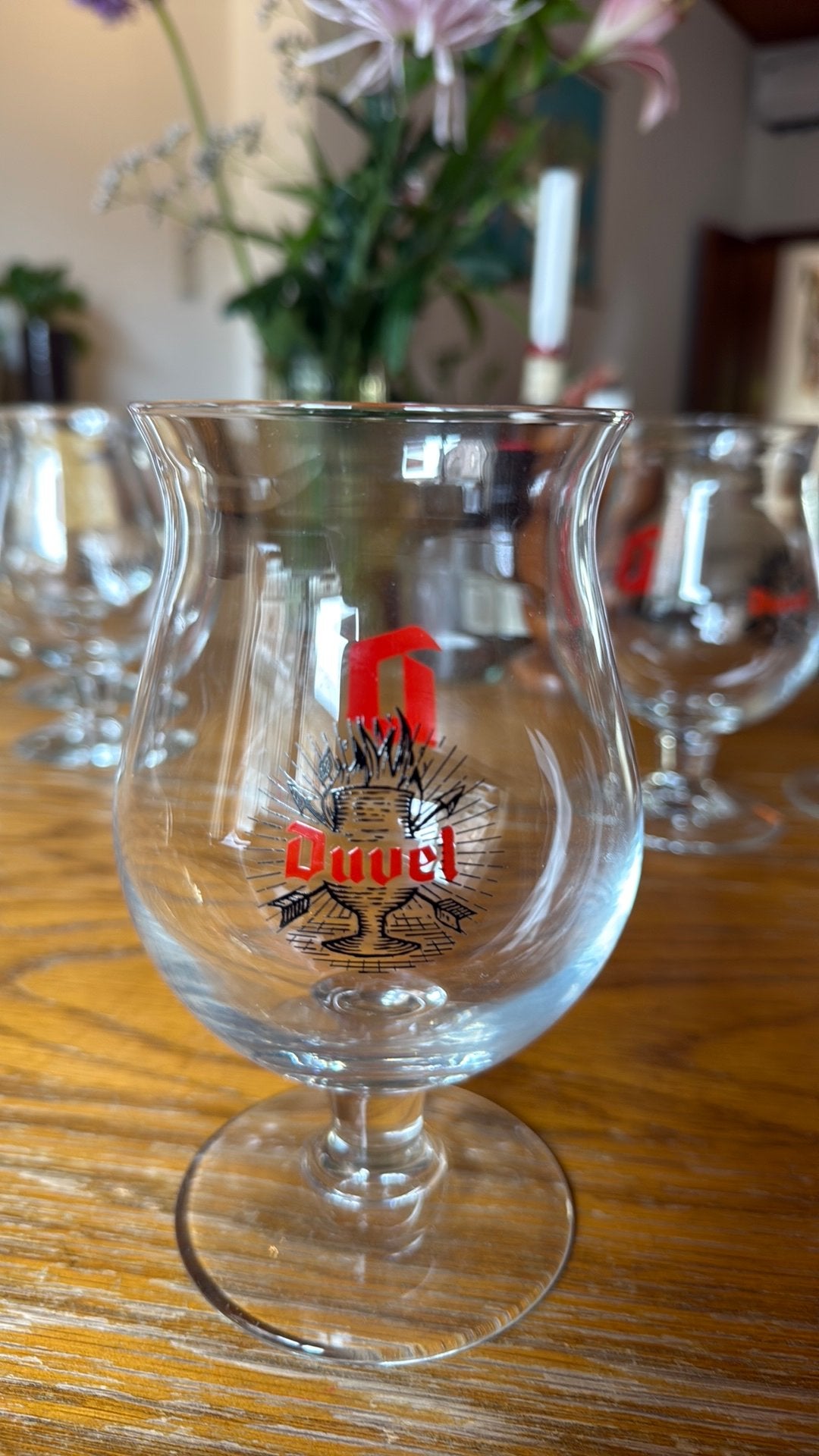 Set van 3 duvel glazen, Verzamelen, Ophalen, Zo goed als nieuw, Duvel