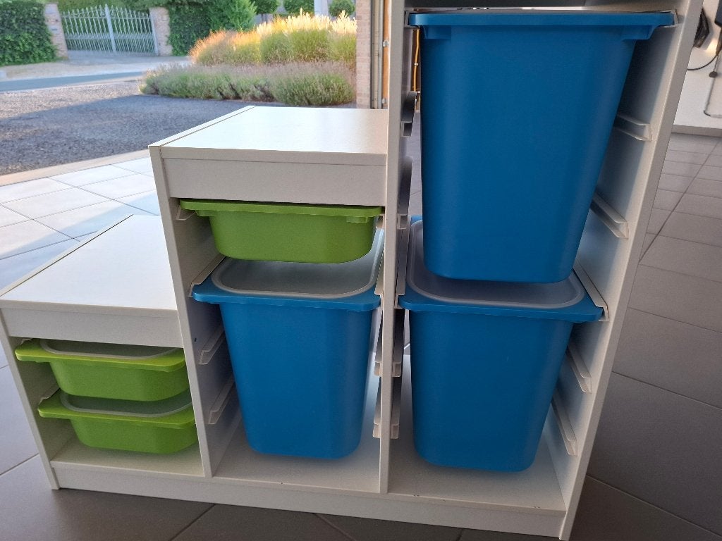 Ikea kast trofast incl bakken en deksels, Ophalen, Gebruikt, Kast, 50 tot 70 cm