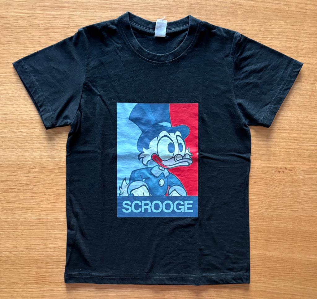 T-shirt noir Picsou - 10 ans - 3€, Enfants & Bébés, Vêtements enfant | Taille 140, Enlèvement ou Envoi, Utilisé, Garçon