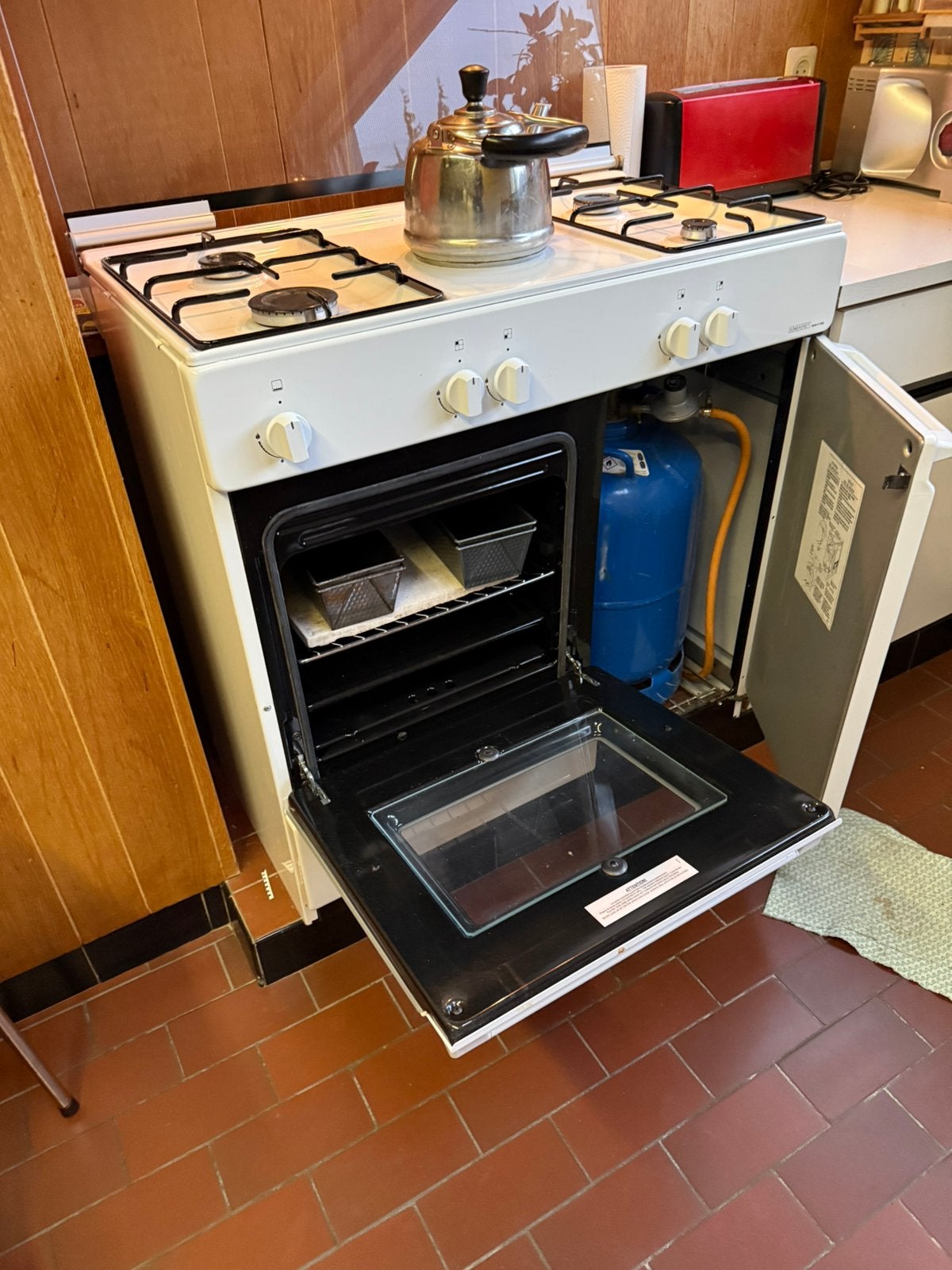 Gasfornuis DeLonghi perfecte staat 2 jaar, Electroménager, Gaz, 85 à 90 cm, 4 zones de cuisson, Comme neuf