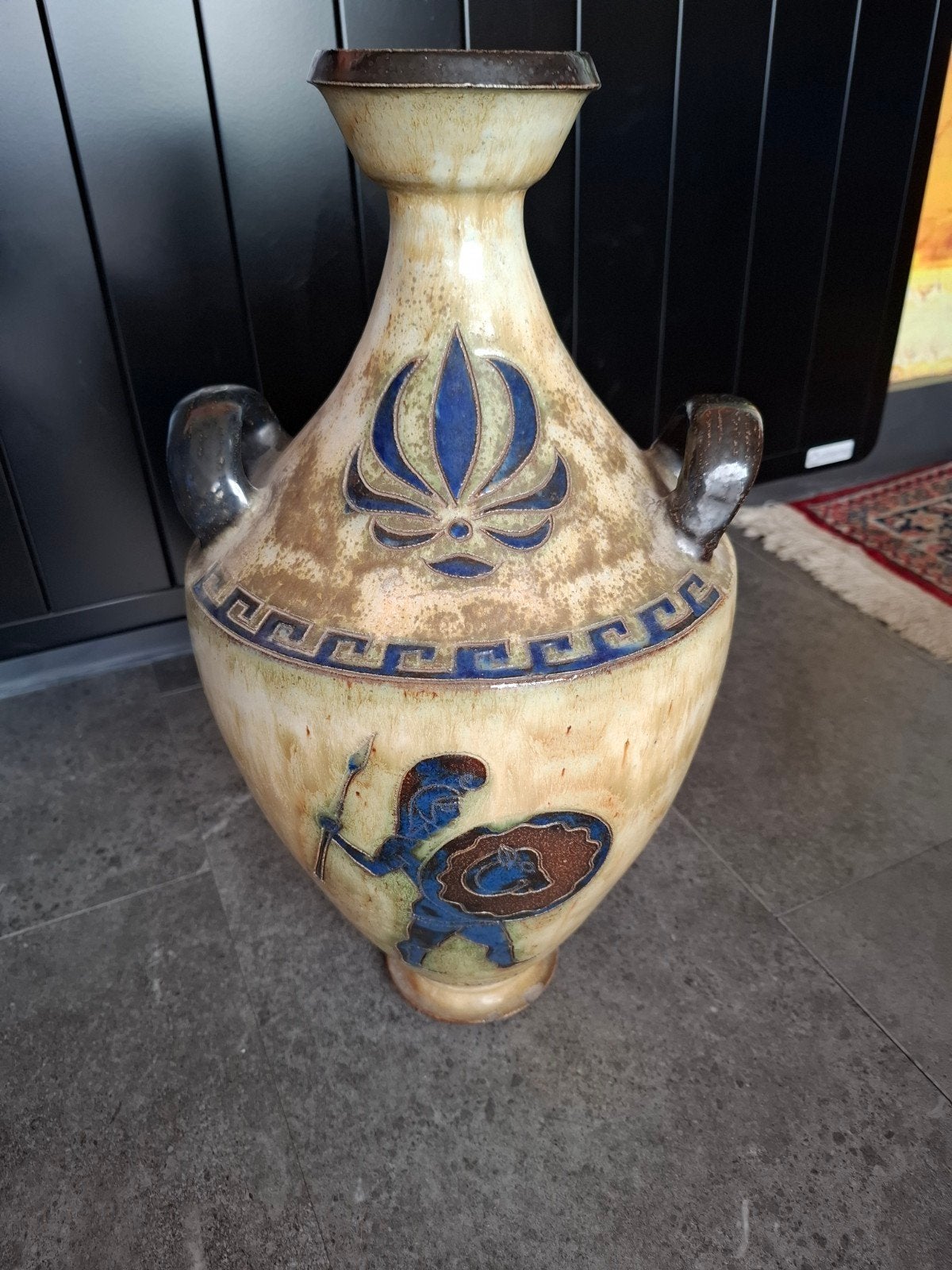 Grès R.Guerin vase de sol ou grande amphore, Enlèvement