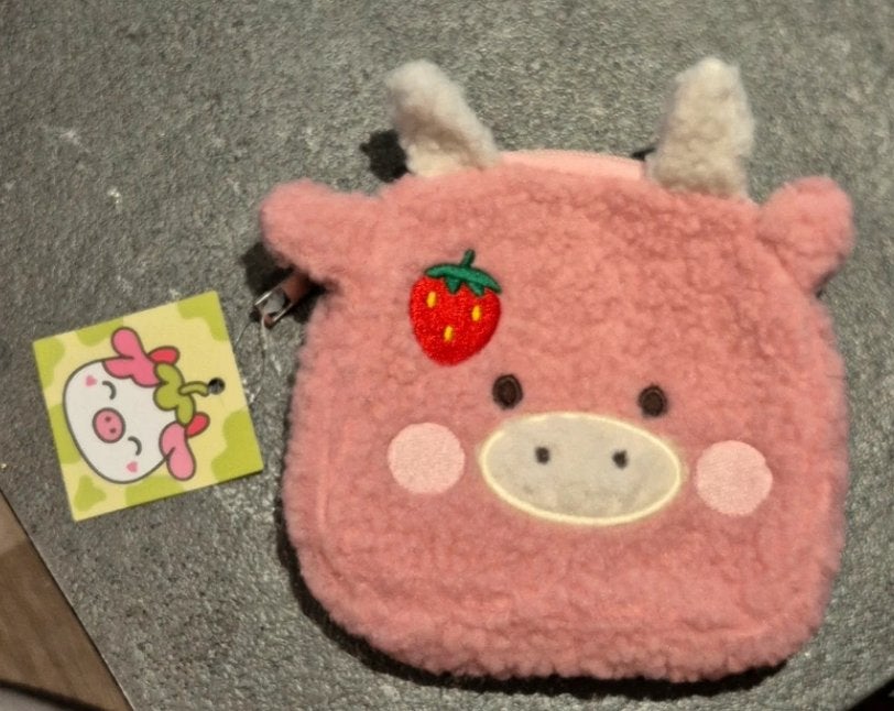 Strawberry Cow Wallet/Pouch - NIEUW, Ophalen of Verzenden, Roze