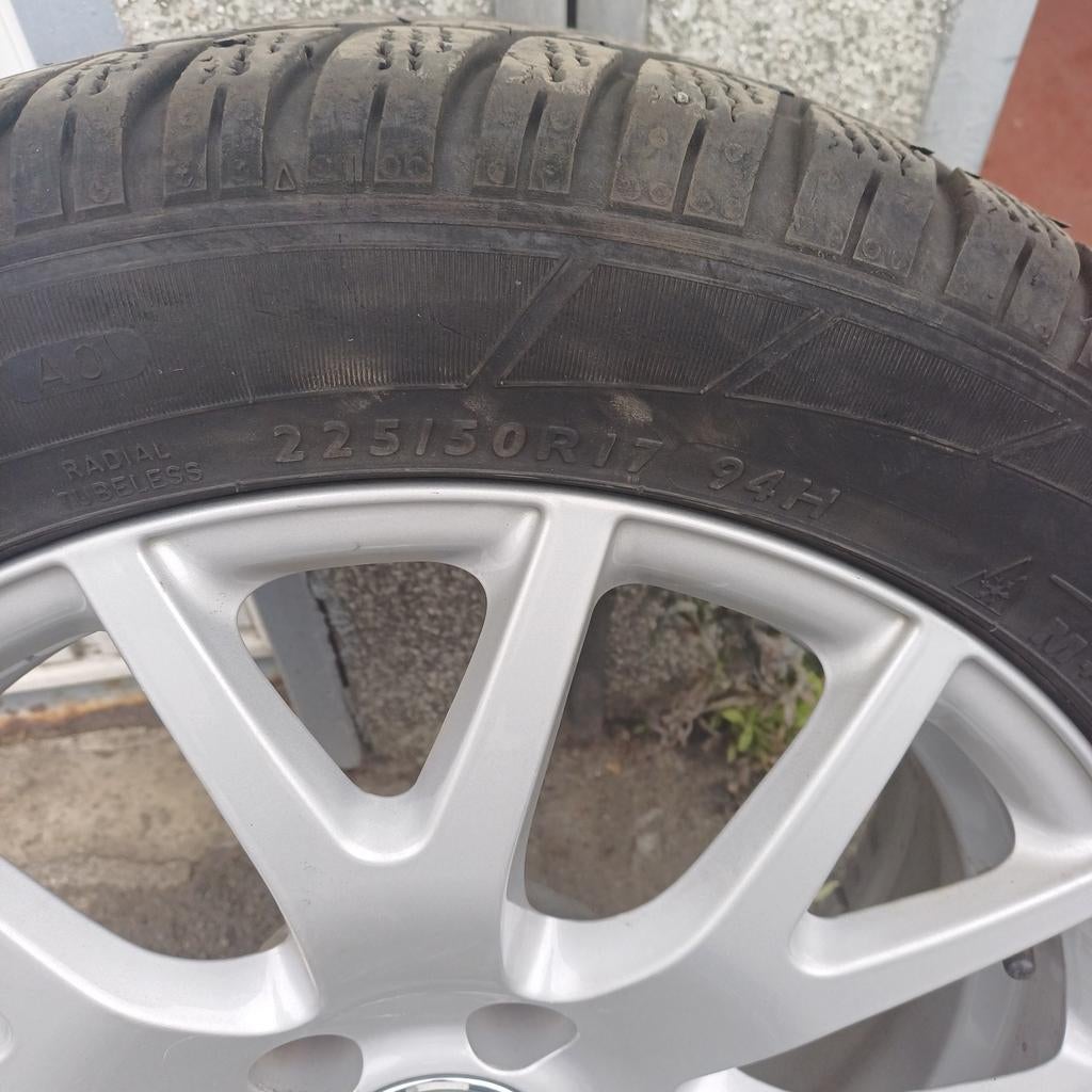 Banden met splinternieuwe velgen., Auto-onderdelen, Banden en Velgen, Ophalen, Gebruikt, 17 inch, Winterbanden
