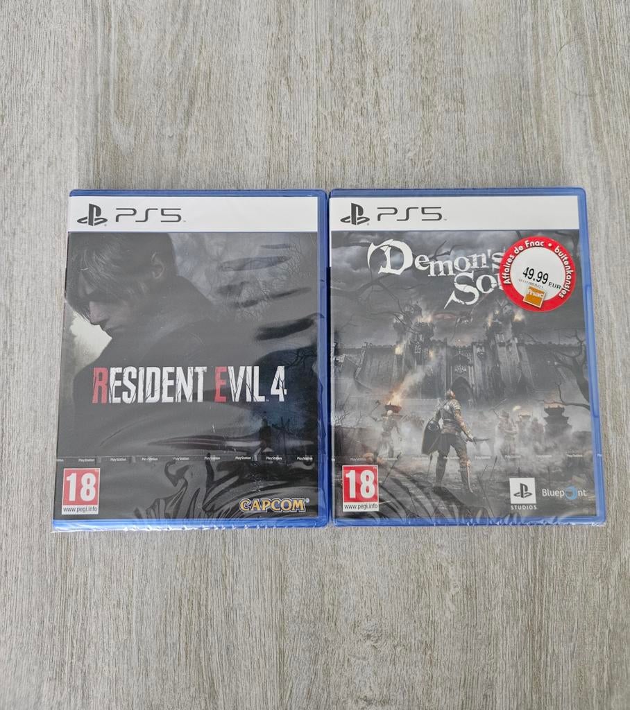 Resident Evil 4 - Demon's Souls - Nieuw - PS5, Consoles de jeu & Jeux vidéo, Jeux | Sony PlayStation 5, Neuf, Aventure et Action