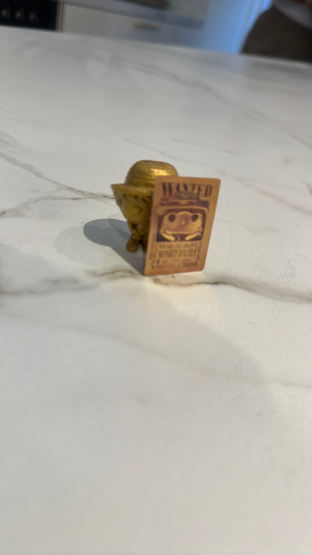 Kindersurpise x funko pop x onee piece monkey d luffy, Ophalen of Verzenden, Zo goed als nieuw