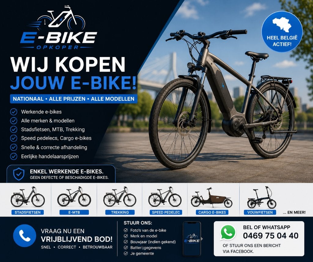 Werkende e-bike te koop? Ontvang vandaag een bod!