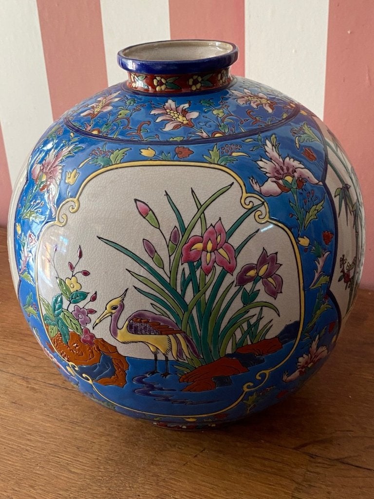 vase rond émaux La Louvière, Antiquités & Art, Enlèvement ou Envoi