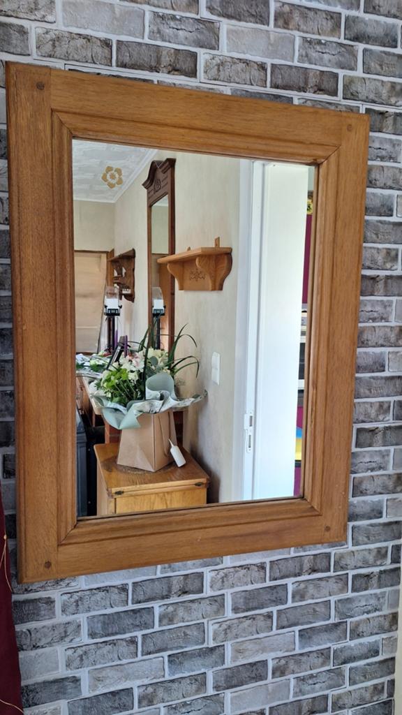 Miroir et archelle chêne, Maison & Meubles