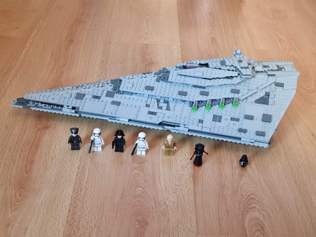 75190 LEGO Star Wars First Order Star Destroyer, Lego, Ensemble complet, Instructions incluses, Utilisé