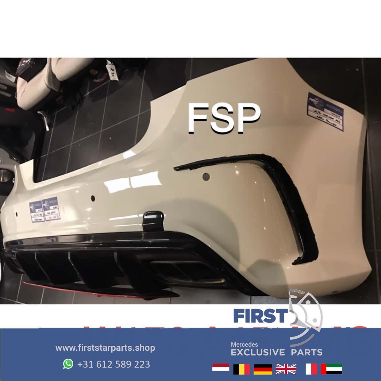 W176 A45 AMG VOORBUMPER + ACHTERBUMPER SET Mercedes A Klasse, Gebruikt, -, Ophalen of Verzenden, Bumper