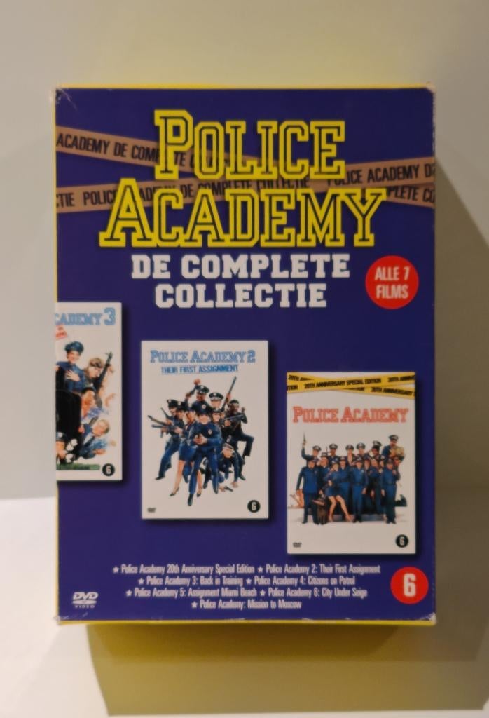 Police Academy De Complete Collectie 7‑DVD Box komedie cult, Cd's en Dvd's, Actiekomedie, Alle leeftijden, Boxset, Ophalen of Verzenden