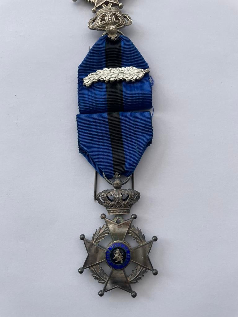 Medaille congo speciaal smal lint leopold II, Verzamelen, Ophalen of Verzenden
