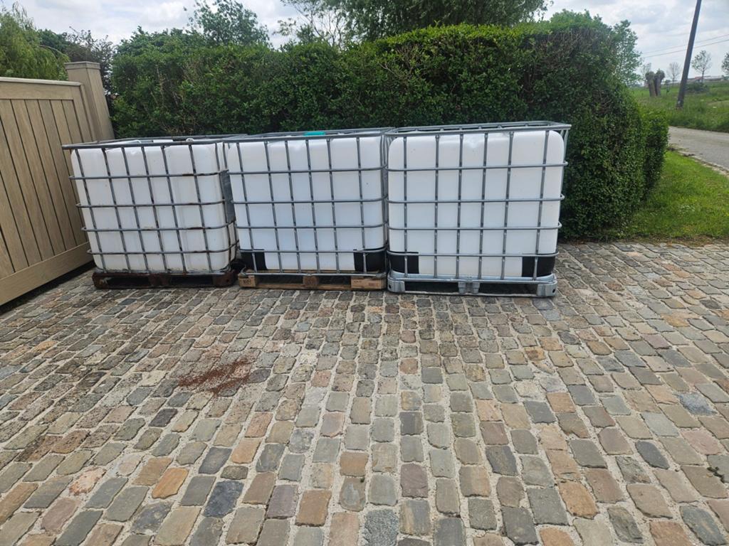 Waterton ibc containers, Tuin en Terras, Ophalen, Gebruikt, Kunststof, Met kraantje