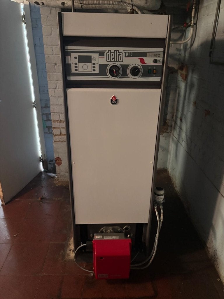 ACV Delta Pro S 25 stookolieketel (2019) – 26 kW – werkend, Doe-het-zelf en Bouw, Ophalen, Zo goed als nieuw, Boiler, 6 t/m 10 jaar oud