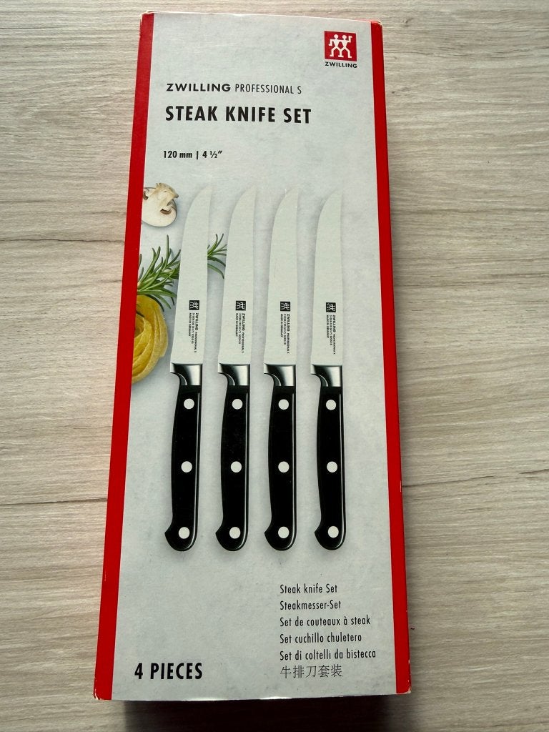 ZWILLING 4 professionele steakmessenset, Ophalen of Verzenden, Nieuw, Bestekset, Messenset