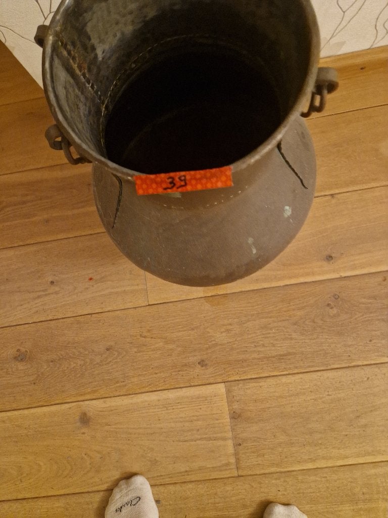 koperen paraplubak, Enlèvement