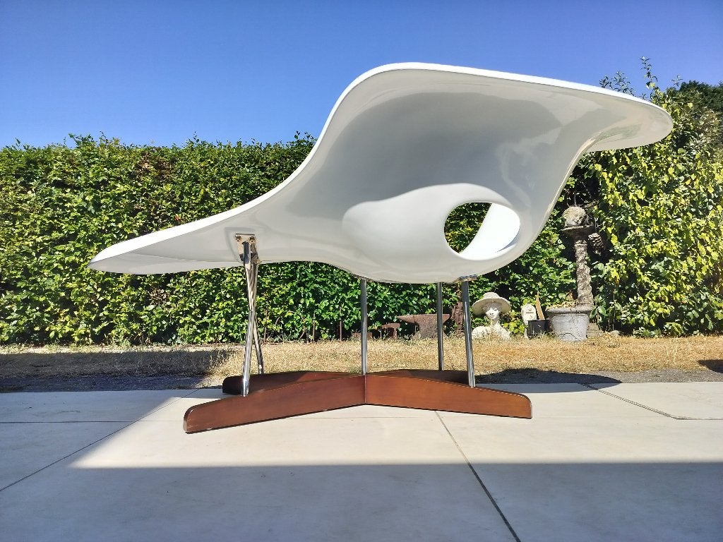 Eames La Chaise, Ophalen, Wit, Handgemaakt, Stoel