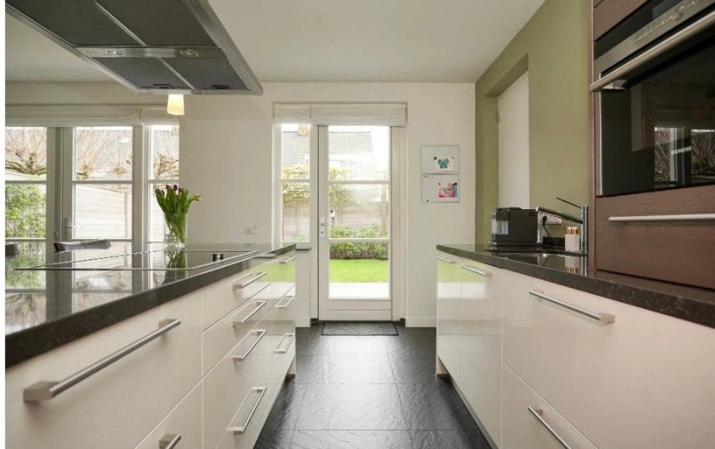✨ WAANZINNIG MOOIE KEUKEN MET KOOKEILAND +APPARATUUR   ✨, Wit, Met kookeiland, Graniet of Steen, Dubbelwandige keuken