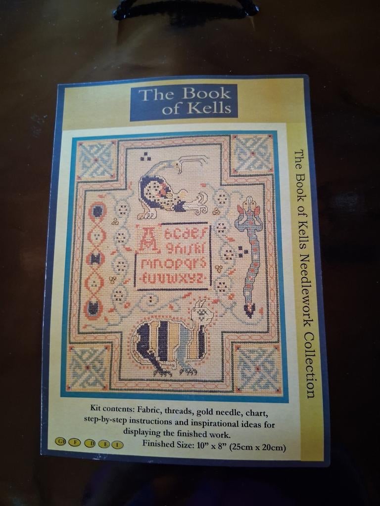 Borduurpatroon The book of Kells, Hobby & Loisirs créatifs, Broderie & Machines à broder, Enlèvement ou Envoi, Patron