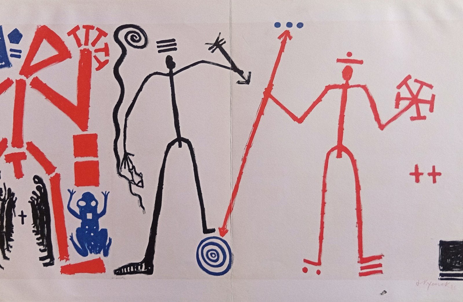 planche ancienne signée Yenck. Art brut et singulier, Enlèvement ou Envoi