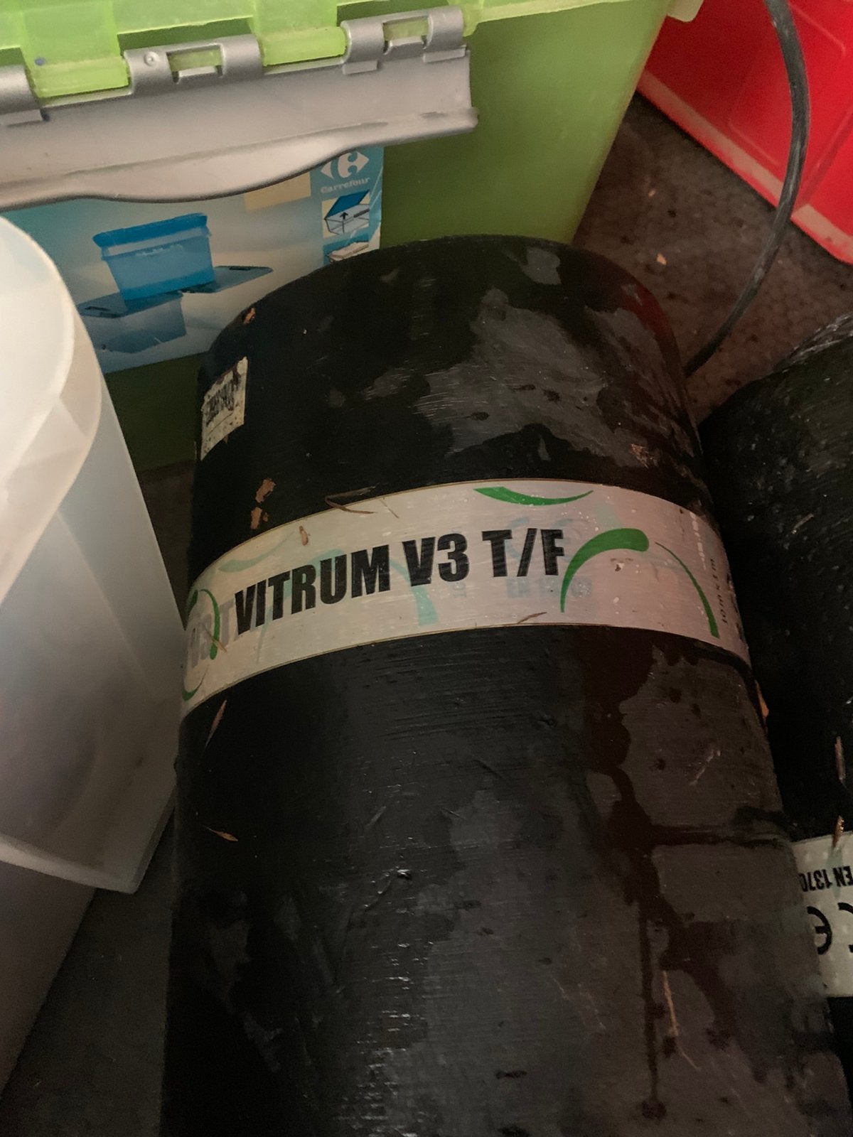 Onderlaag dakbedekking Vitrum V3 T/F 15m, 2 rollen, Doe-het-zelf en Bouw, Dakpannen en Dakbedekking, Ophalen, Kunststof, Zwart