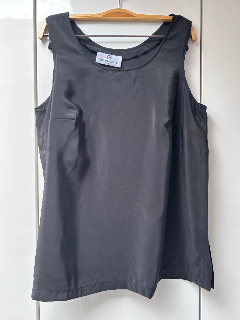 Christian Michel zwarte tanktop - Maat 42, Zwart, Maat 42/44 (L), Ophalen of Verzenden, Zo goed als nieuw