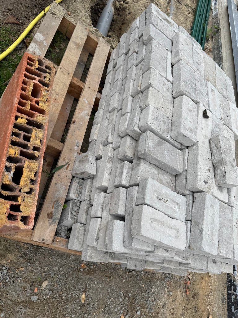 Wienerberger Agora Zilvergrijs M50, 750 gevelstenen - GRATIS, Doe-het-zelf en Bouw, Ophalen, Nieuw, Bakstenen