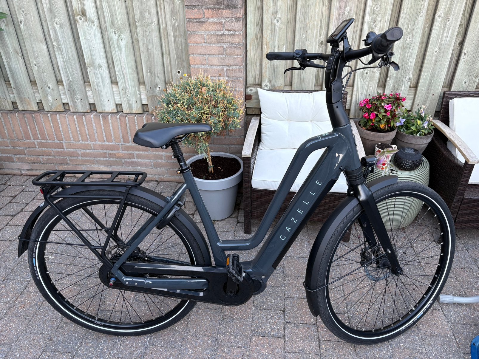 Gazelle Chamonix C7 HMS (geen jaar oud, als nieuw, 1100 km), Fietsen en Brommers, Elektrische fietsen, Ophalen, Zo goed als nieuw