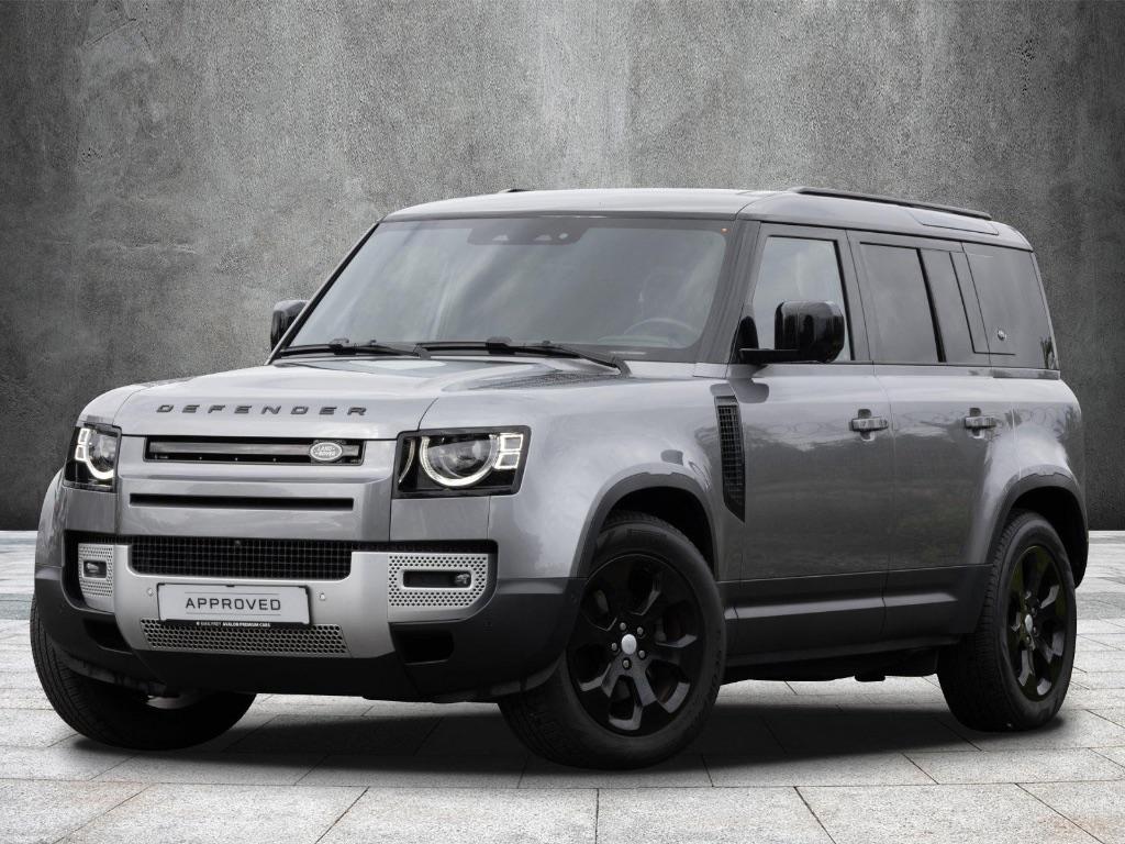 prachtige land rover defende rmet 94750 km  prachtwagen, Automaat, Leder, Dealer onderhouden, Zilver of Grijs