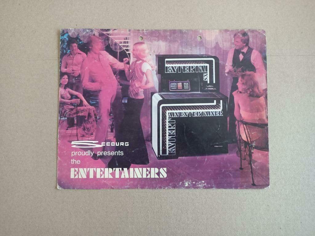 Folder: Seeburg Entertainer (1975) jukebox, Verzamelen, Verzenden, Seeburg