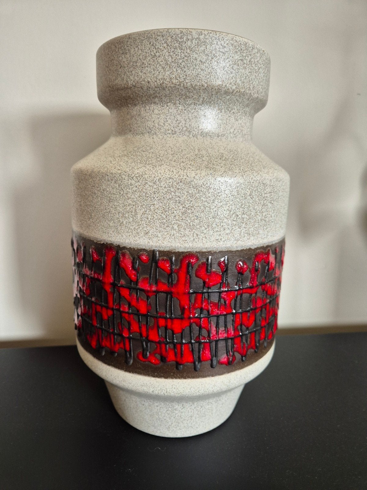 Vaas vintage Fat Lava, Antiek en Kunst, Ophalen of Verzenden