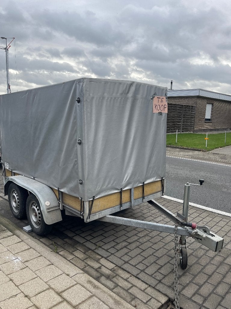 Remorque met basse , dubbele as 250 , 125 m, Auto diversen, Ophalen, Gebruikt