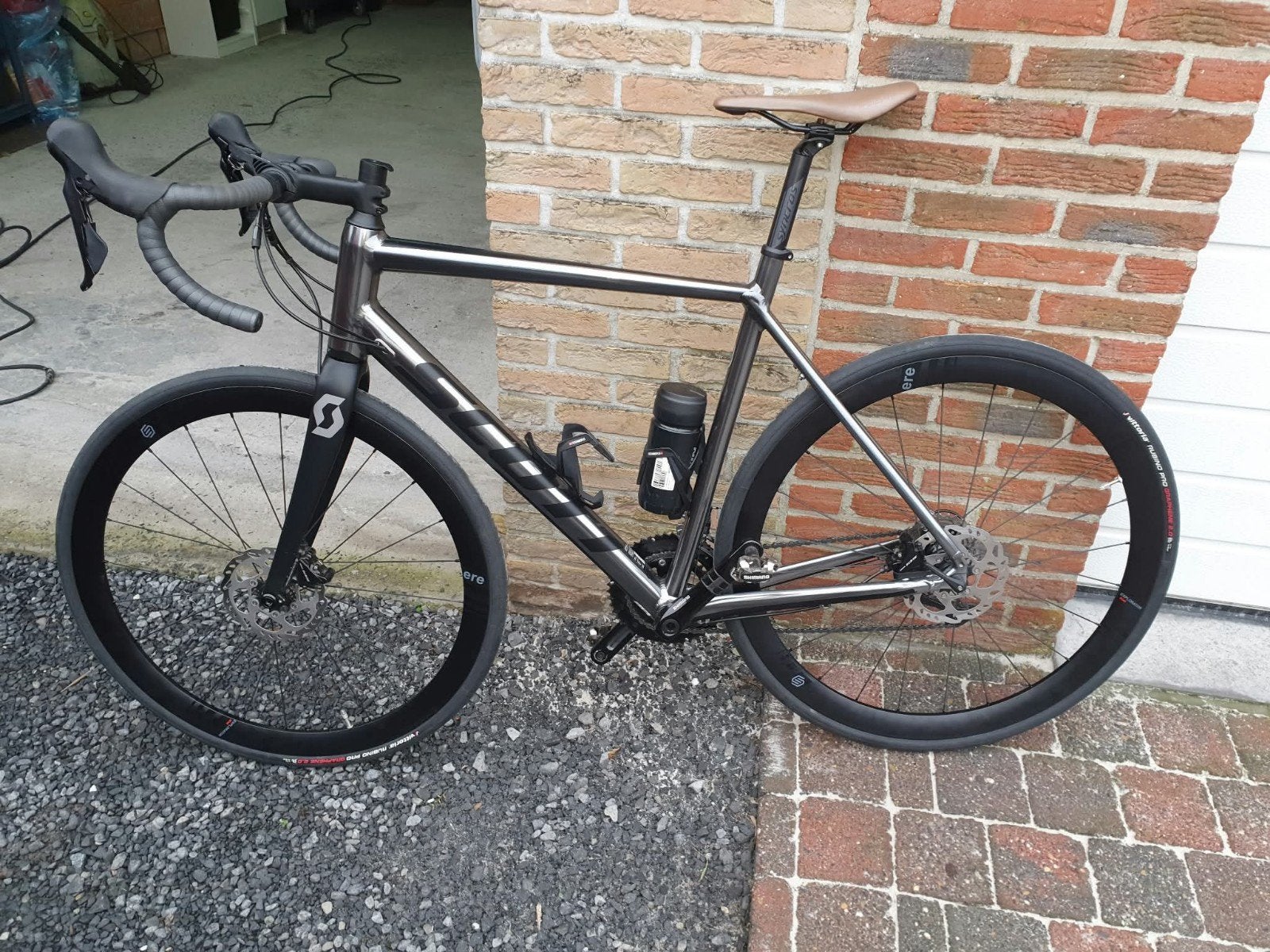 koersfiets scott, Fietsen en Brommers, Ophalen, Aluminium, Schijfrem, 28 inch