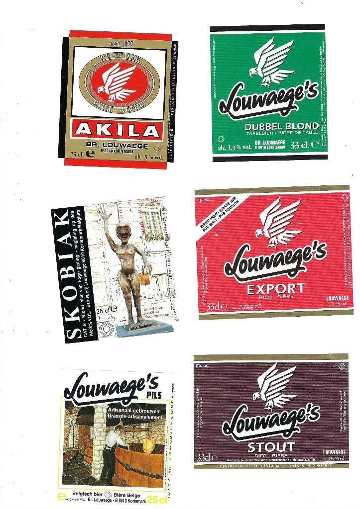 Brasserie Louwaege à Kortemark, Verzamelen, Biermerken, Verzenden, Nieuw