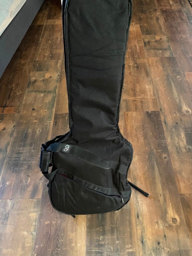 Staander gitaar + zak, Musique & Instruments, Pieds, Enlèvement, Comme neuf, Pied pour instrument, Guitare