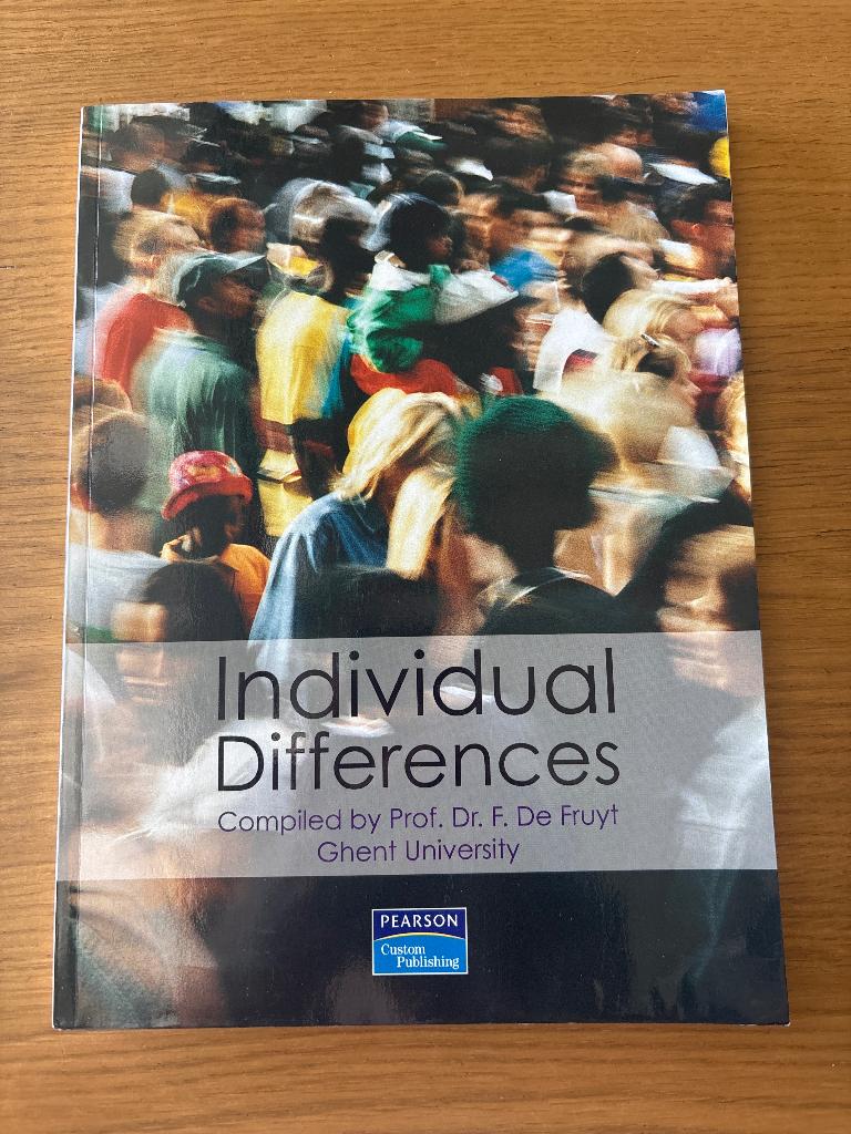 Individual differences, Boeken, Pearson, Persoonlijkheidsleer, Ophalen of Verzenden, Zo goed als nieuw