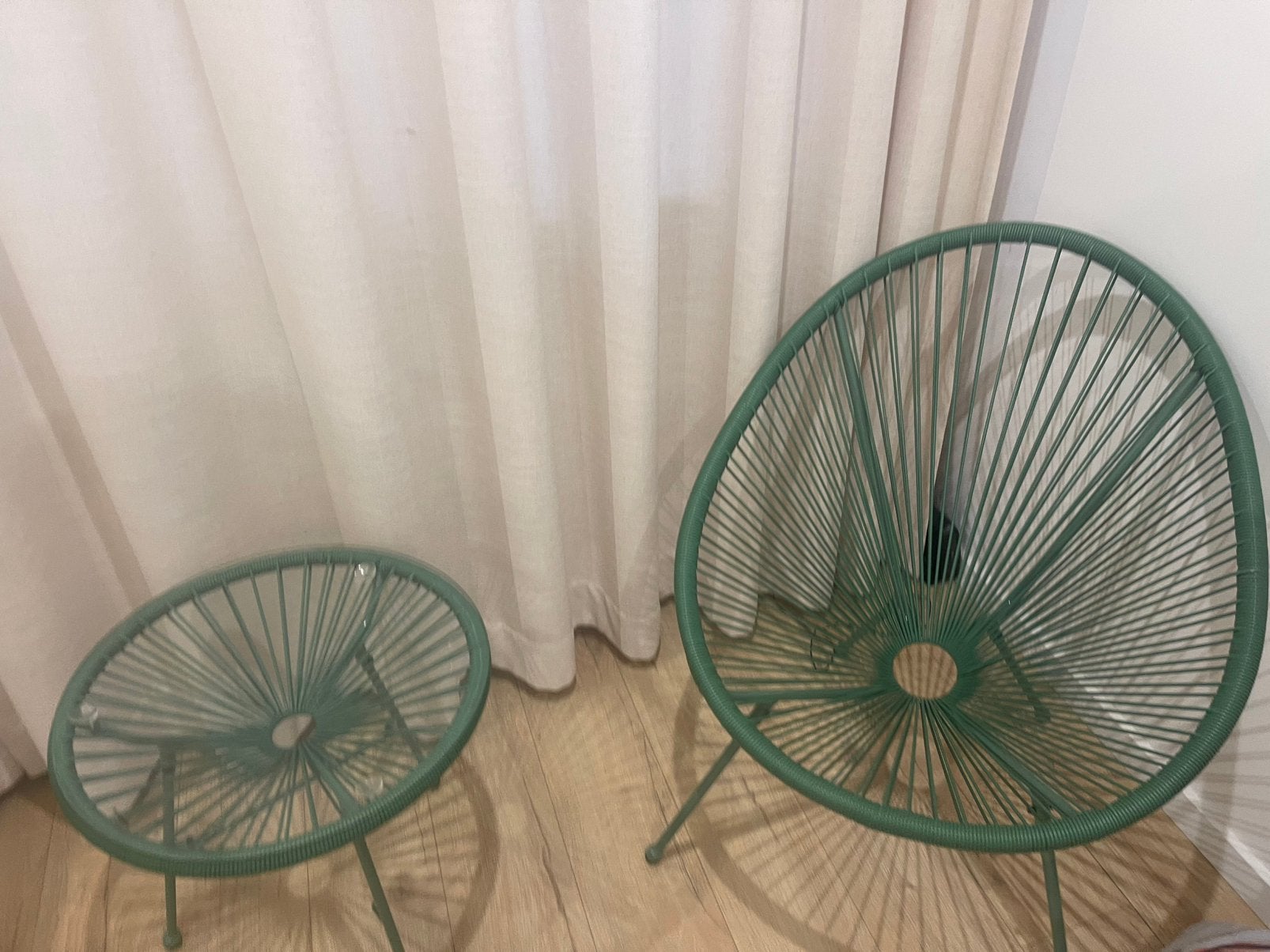 Ensemble de jardin Acapulco – 2 fauteuils + 1 table en verre, Jardin & Terrasse, Enlèvement, Comme neuf