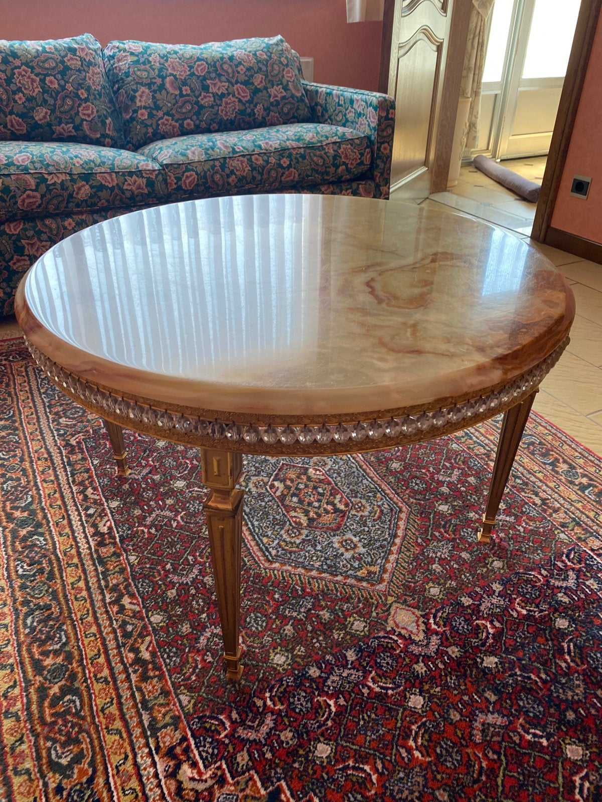 Salontafel, Huis en Inrichting, Ophalen, Rond, 50 tot 100 cm, Zo goed als nieuw