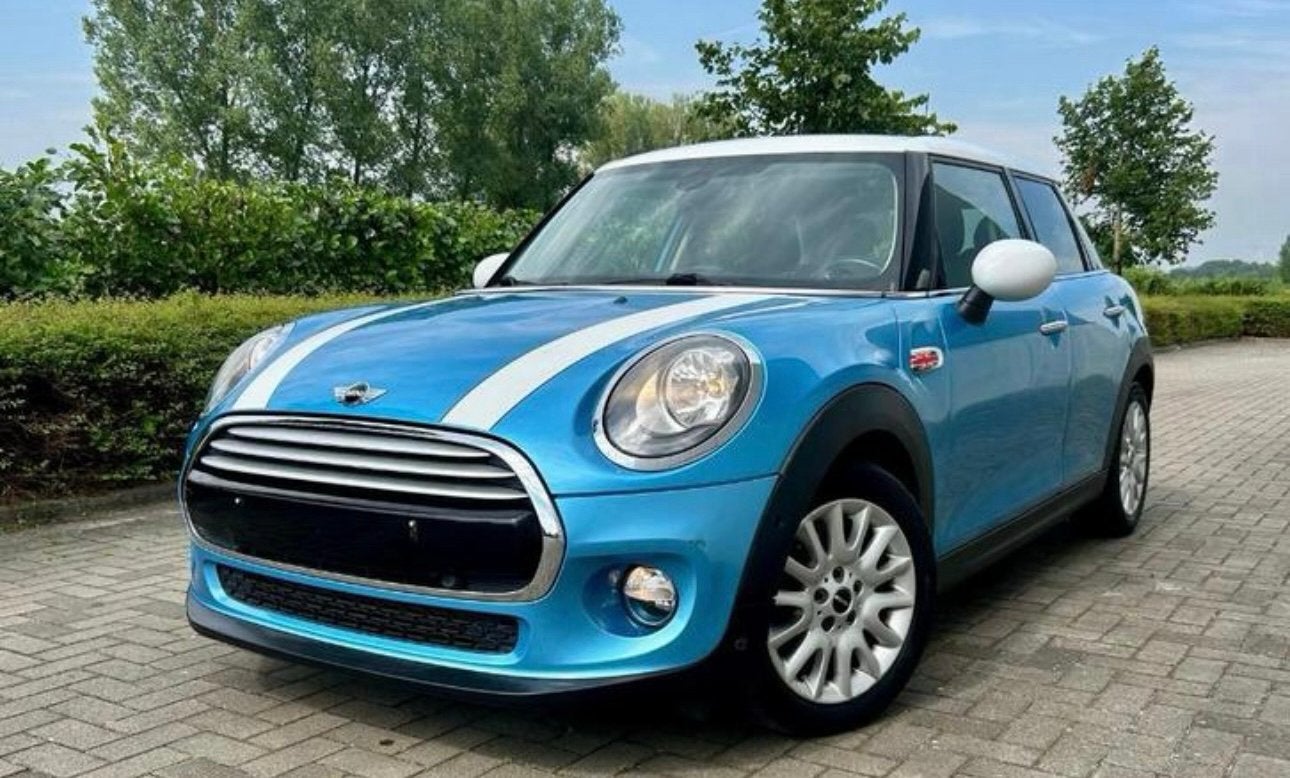 Mini cooper D 5 deurs, Auto's, Mini, Blauw, Leder, 5 deurs, Particulier