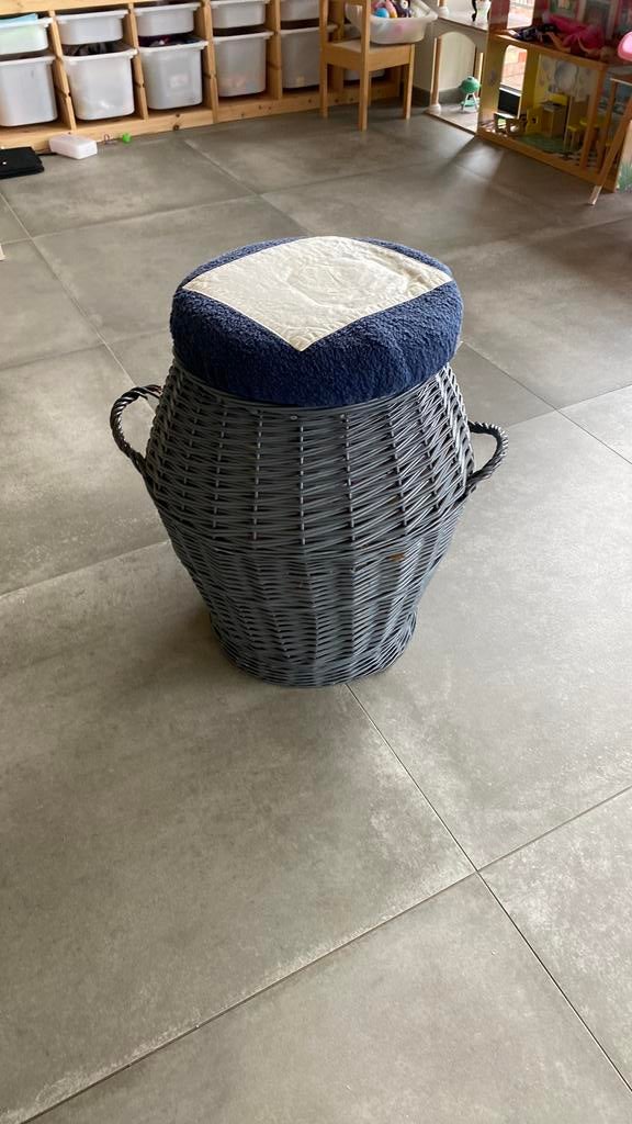 Rieten opbergmand, Huis en Inrichting, Ophalen, Gebruikt