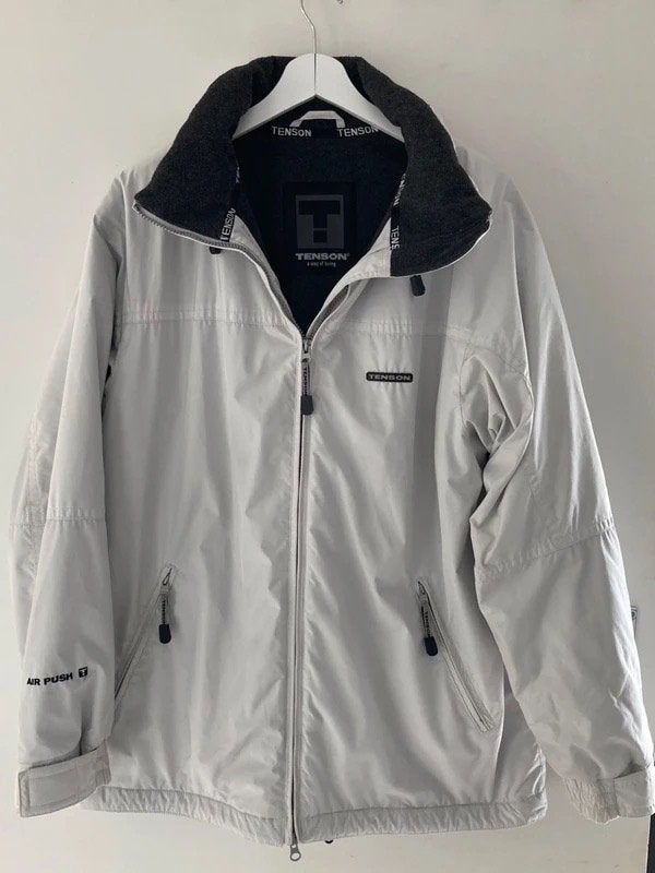 "Tenson"Air Push windjack 40 Lichtgrijs – large, Kleding | Heren, Maat 52/54 (L), Ophalen of Verzenden, Zo goed als nieuw, Tenson