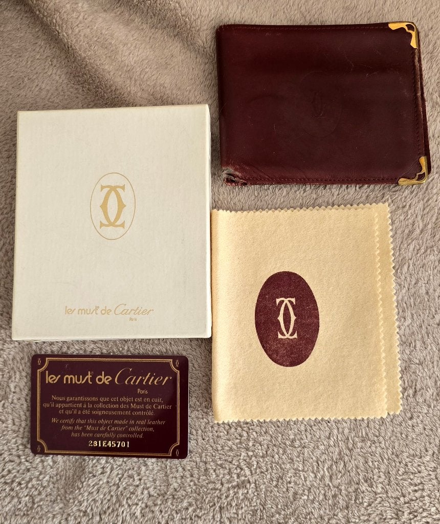PORTEFEUILLE LES MUST DE CARTIER IN GOEDE STAAT, Ophalen of Verzenden, Gebruikt, Overige merken