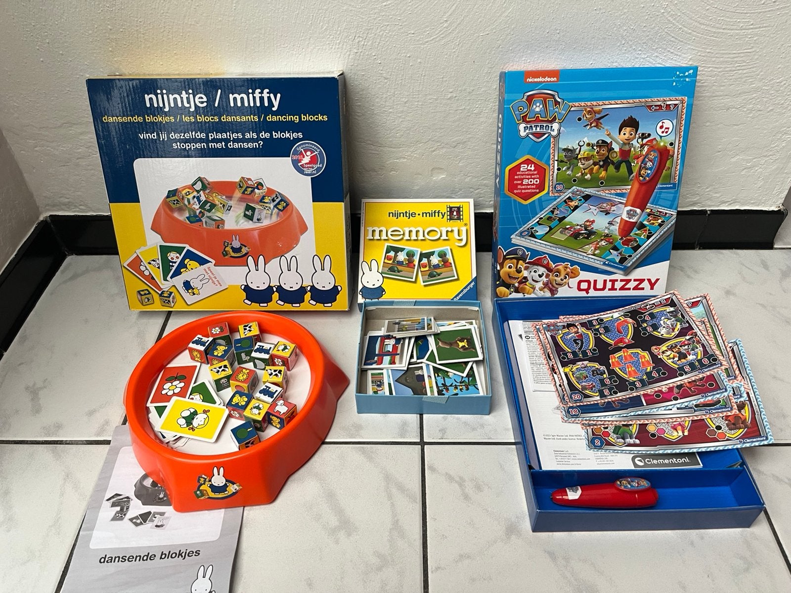 Verschillende gezelschapspellen vanaf3-4 jaar, Ophalen, Zo goed als nieuw