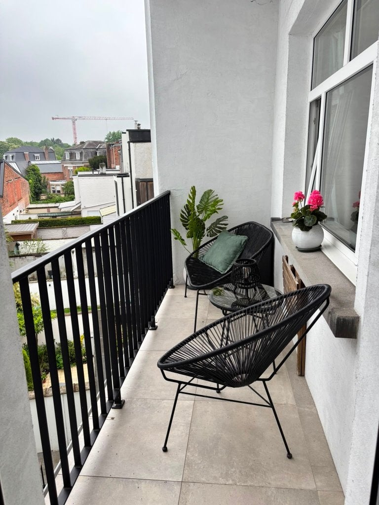 Tuinset zwart van Maison du Monde, Banque, 3 places, Salons de jardin, Synthétique