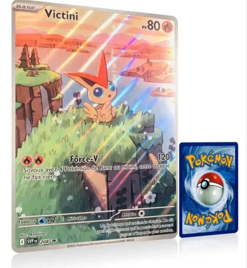 Pokemon carte Géante Victini neuf, Enlèvement ou Envoi