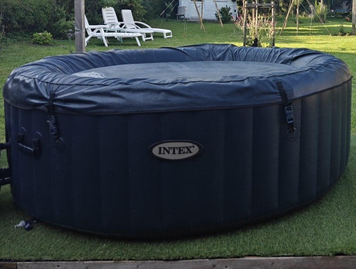 Baignoire gonflable pour Intex Pure Spa 4 personnes, Jardin & Terrasse, Bains à remous et Spas, Enlèvement, Utilisé, Couverture