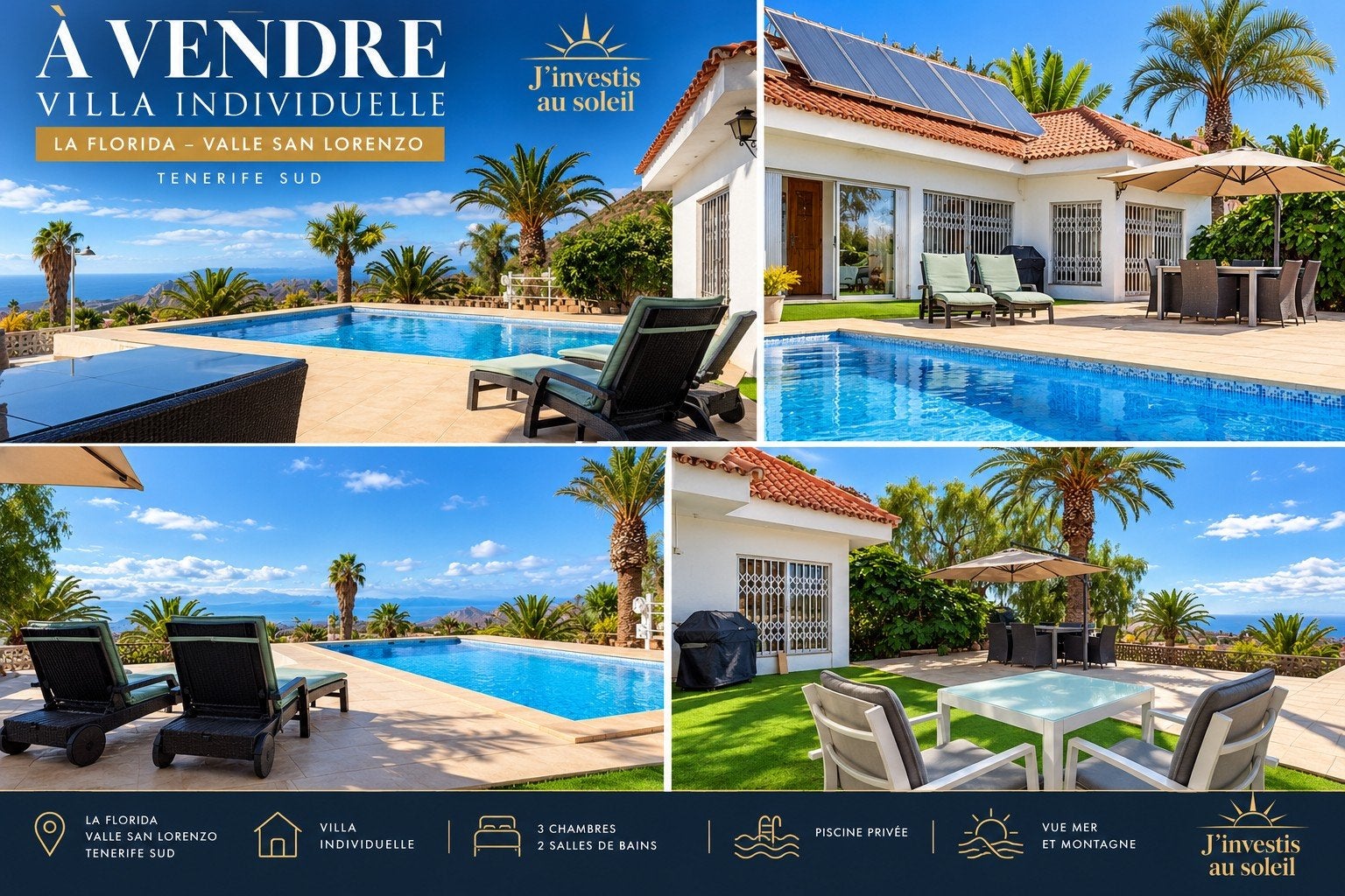 Villa met zwembad - Valle San Lorenzo Tenerife Zuid